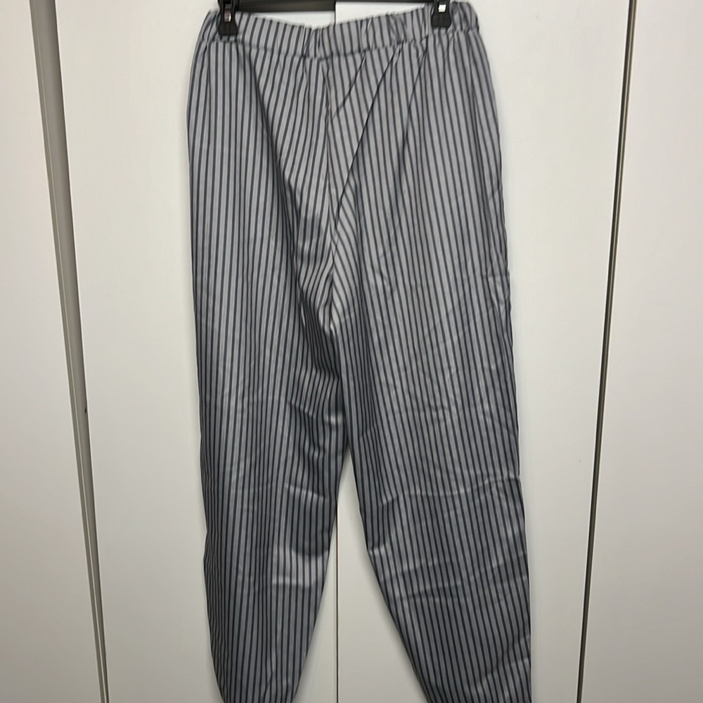 Striped Gray Pants Stretch Waist - Picture 7 of 11